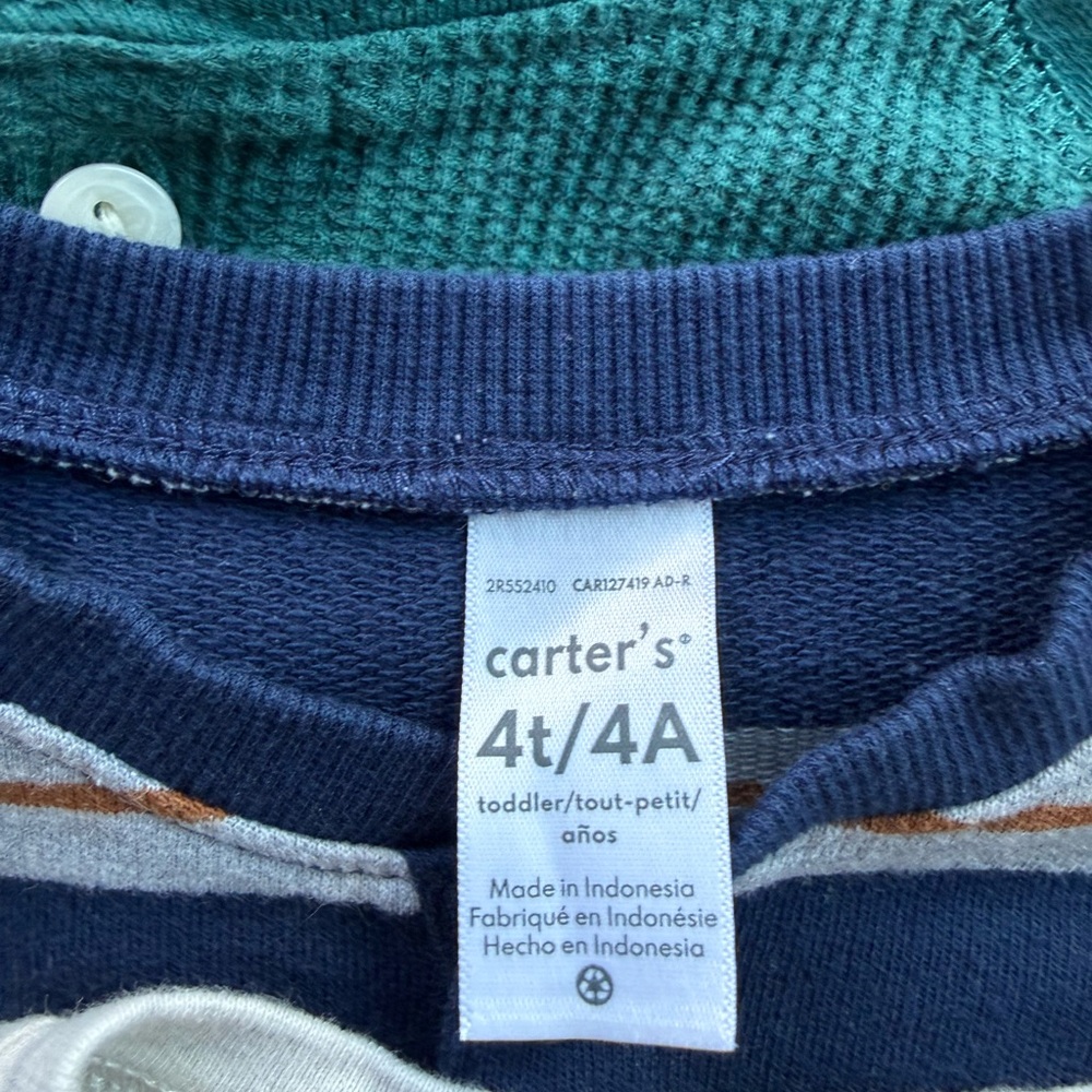 Bundle of 7 Osh Kosh, Carters & Children's Place Henleys - Picture 2 of 4